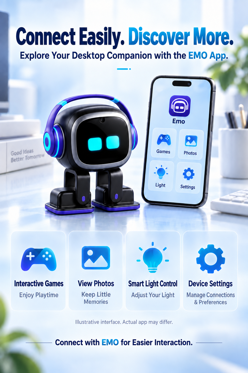 EMO AI Desktop Companion product detail