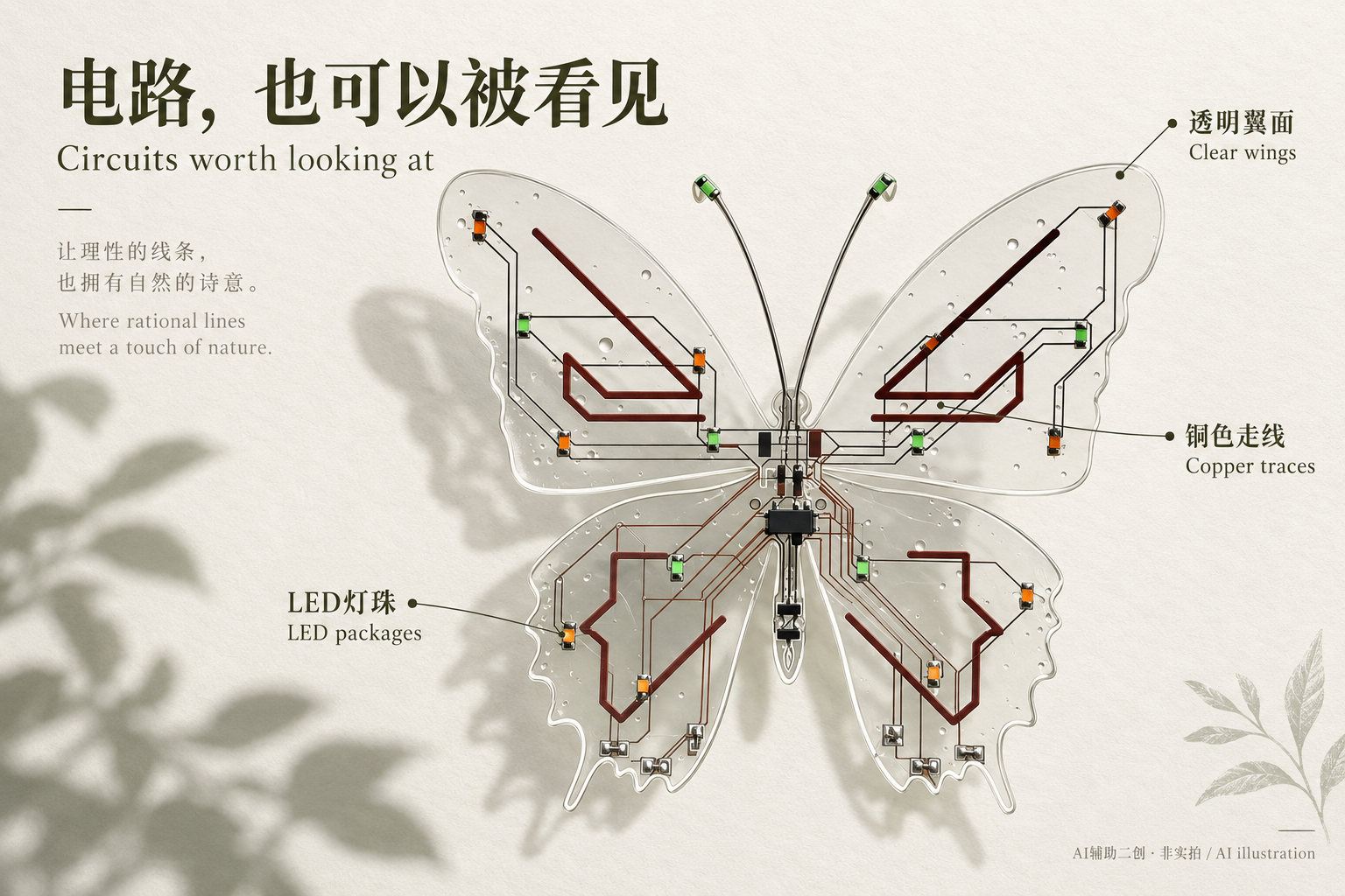 An illustrated reinterpretation of the transparent butterfly circuit